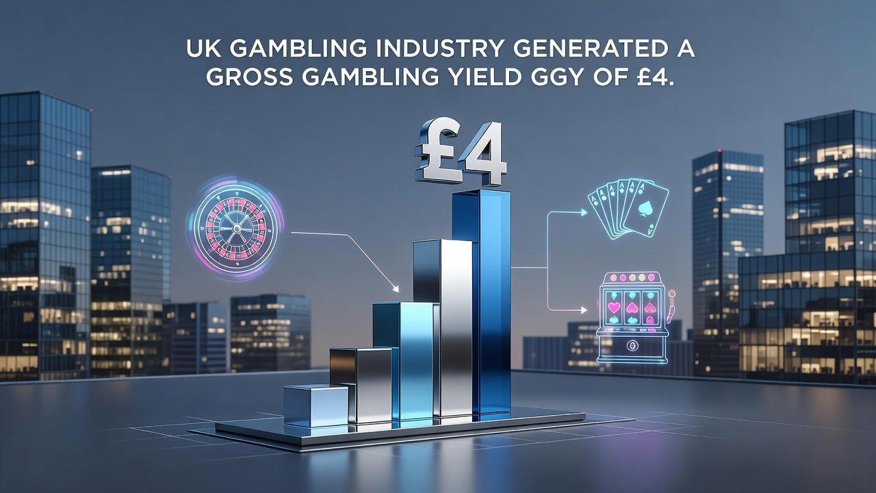 Infographic detailing UK retail vs online GGY comparisons and active player growth in late 2025
