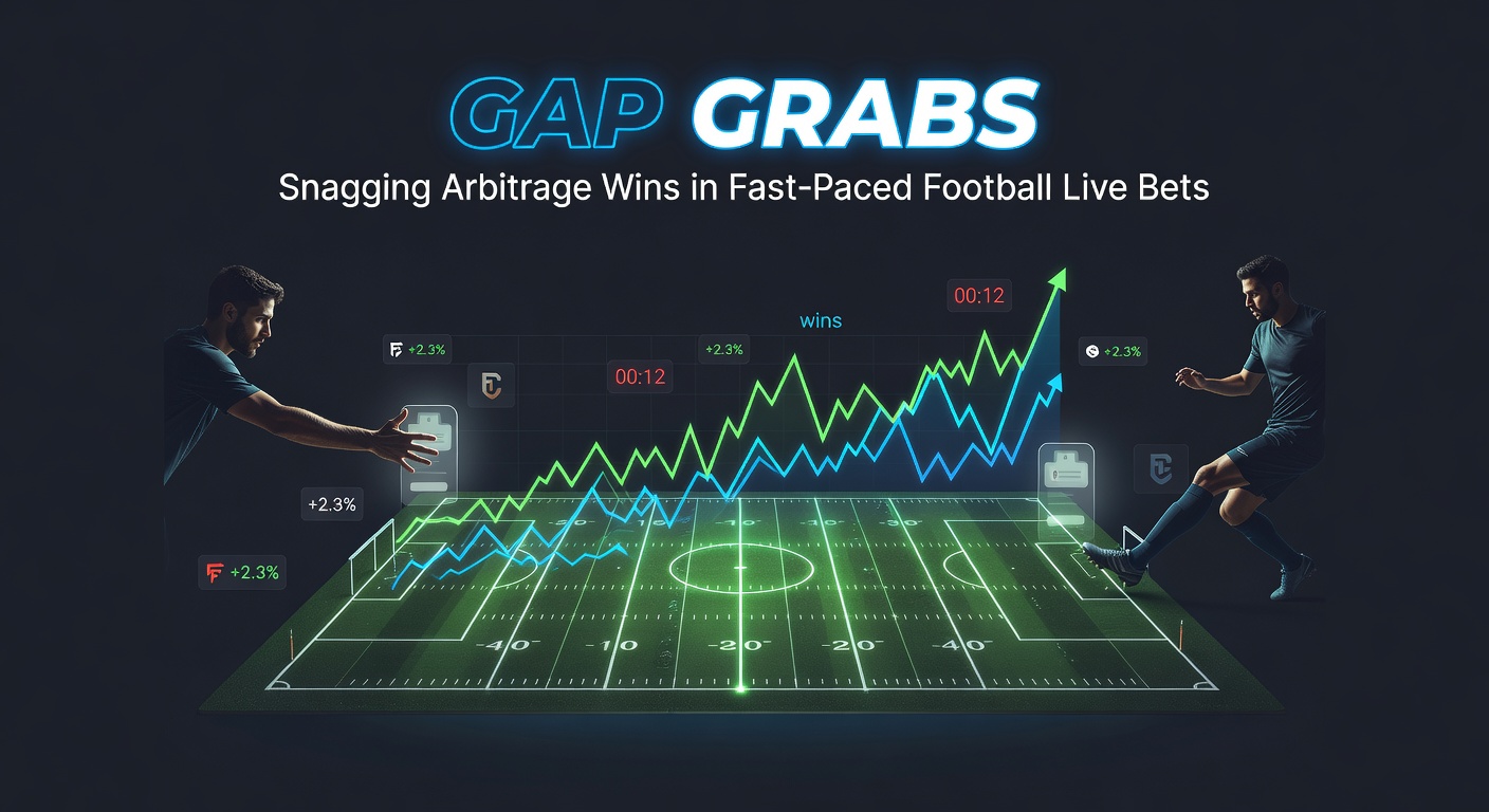 Dynamic live football betting screen showing fluctuating odds during a high-intensity match, highlighting momentary gaps between bookmakers